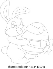 Easter coloring page for kids