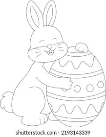 Easter coloring page for kids