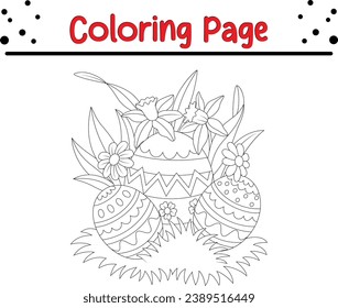 Página de Colores de Pascua para niños
