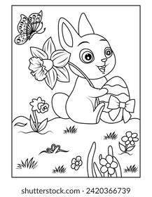 easter coloring page for kids