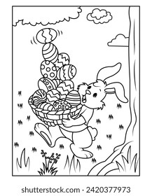 easter coloring page for kids