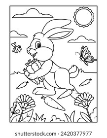 easter coloring page for kids
