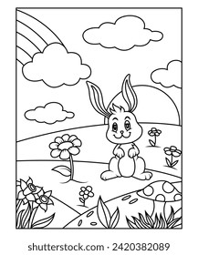 easter coloring page for kids