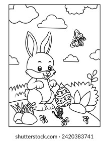 página de coloración de Semana Santa para niños