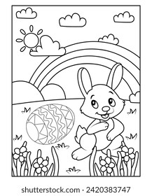 easter coloring page for kids