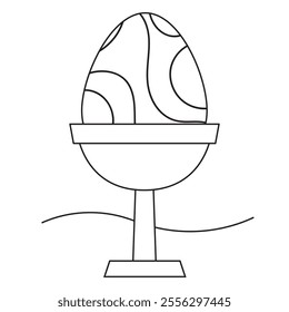 Easter coloring page for kids