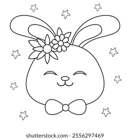 Easter coloring page for kids