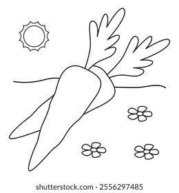 Easter coloring page for kids