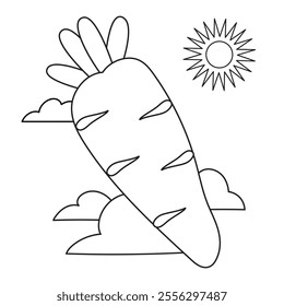 Easter coloring page for kids