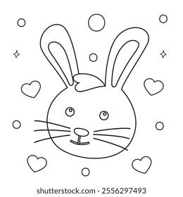 Easter coloring page for kids