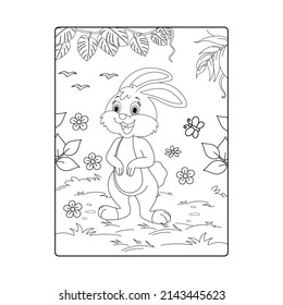 Easter coloring pages Black and White Doodle Easter Coloring book for adults for relax and meditation.
