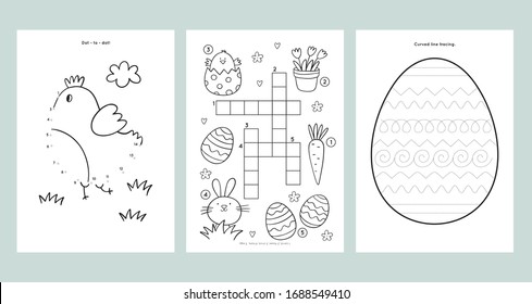 Easter Coloring Pages Printable And Worksheet. Easter Activities For Kids, Easter Party, Easter Games.