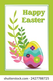 Easter colourful background. Vector illustration.