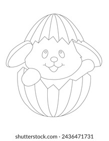 Easter colouring Page For Kids