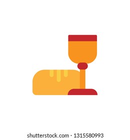 Easter, communion icon. Element of color easter illustration. Premium quality graphic design icon. Signs and symbols collection icon for websites, web design