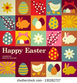 Easter concept vector background