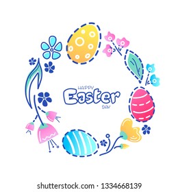 Easter concept. Vector illustration.