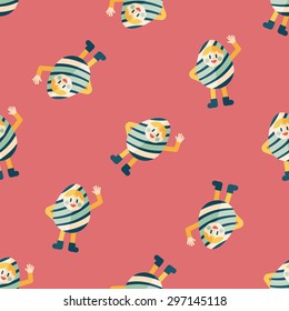 easter costume flat icon,eps10 seamless pattern background