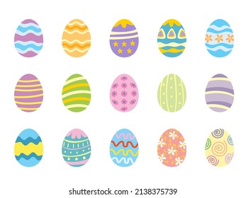 Easter Cute Painted Egg Vector