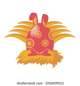 
Easter Cute Red Bunny Flat Icon