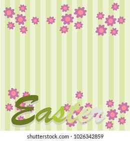 Easter day card and background.
