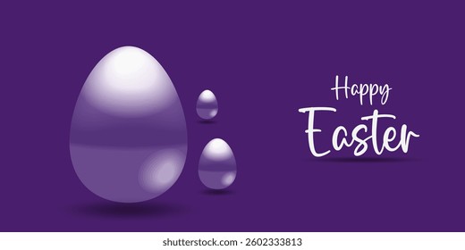 Easter day card, poster, flayer and banner template with Easter eggs in the nest on green, blue, yellow, white and pink background.Greetings and presents for Easter Day with copy space in flat styling