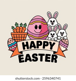 Easter Day Celebration Social Media Banner, Holiday Festive Design, Happy Easter Promotion. Easter Day Celebration Social Banner Design. Vector illustration 