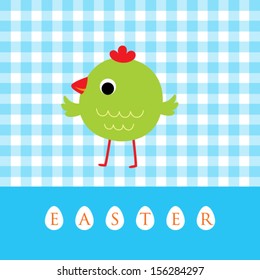 easter day chicken card