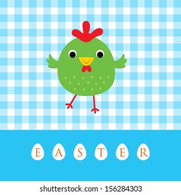easter day chicken card