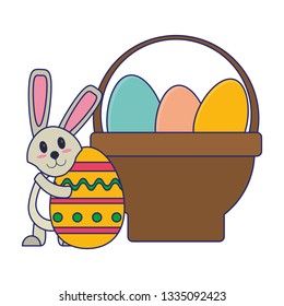 Easter day cute cartoons