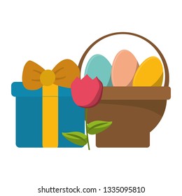 Easter day cute cartoons