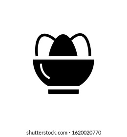 easter day eggs icon design vector template
