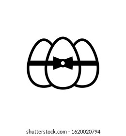 easter day eggs icon design vector template