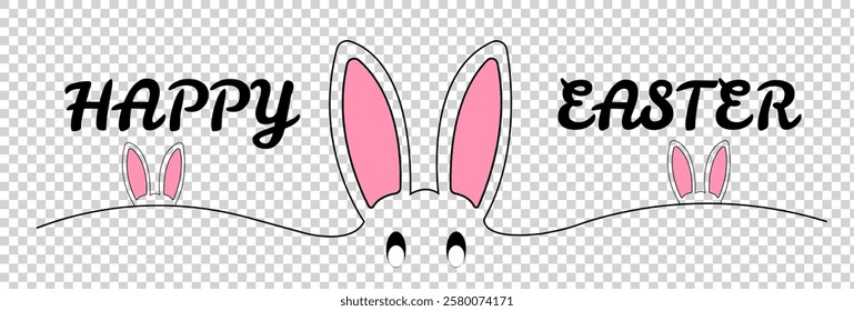 Easter day festival icon with decoration patterns symbols, logo isolated vector illustration, Happy Easter day typography text design, Colorful Easter eggs, Web banner, ,silhouette, line art. eps10