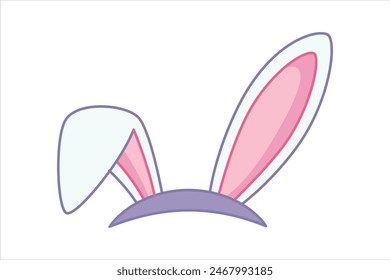 Easter Day Flat Sticker Design
