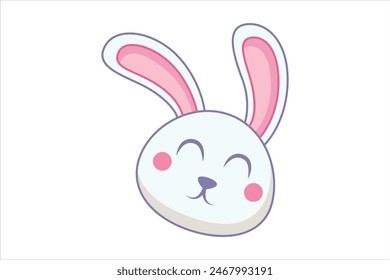 Easter Day Flat Sticker Design