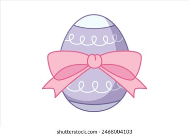 Easter Day Flat Sticker Design