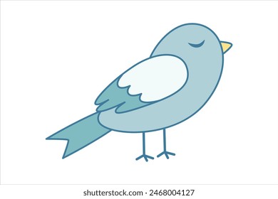 Easter Day Flat Sticker Design