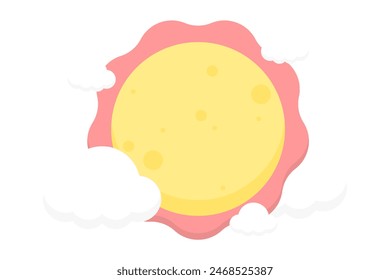 Día de Pascua Diseño de pegatina plana