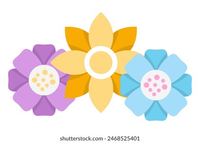 Easter Day Flat Sticker Design