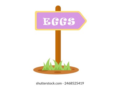 Easter Day Flat Sticker Design