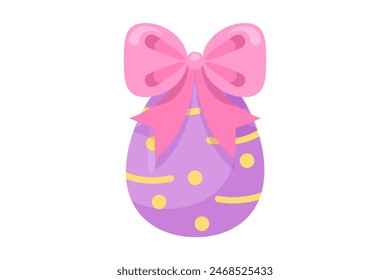 Easter Day Flat Sticker Design