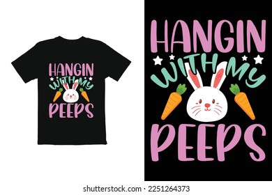 easter day funny t shirt design vector 