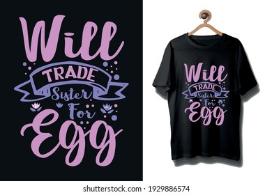 Easter day funny t-shirt design, Easter day colorful trendy shirt design
