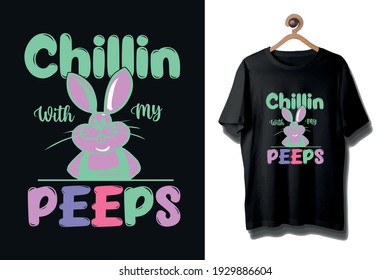 Easter day funny t-shirt design, Easter day colorful trendy shirt design