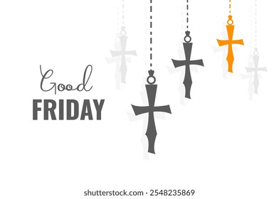 easter day and good friday cross background