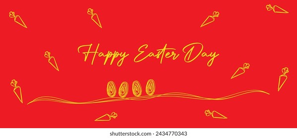 Easter Day greeting background design