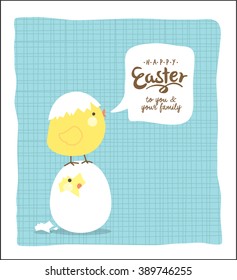 Tarjeta de saludo de Pascua