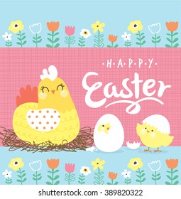 Easter day greeting card