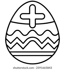 Easter day icon vector from easter day concept. Thin line illustration of easter day editable stroke. easter day linear sign for use on web and mobile apps, logo, print media isolated on a white 